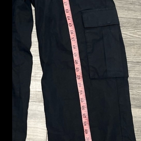 Ed Hardy Black Cargo Pants with Red and Green Accents - Picture 9 of 9